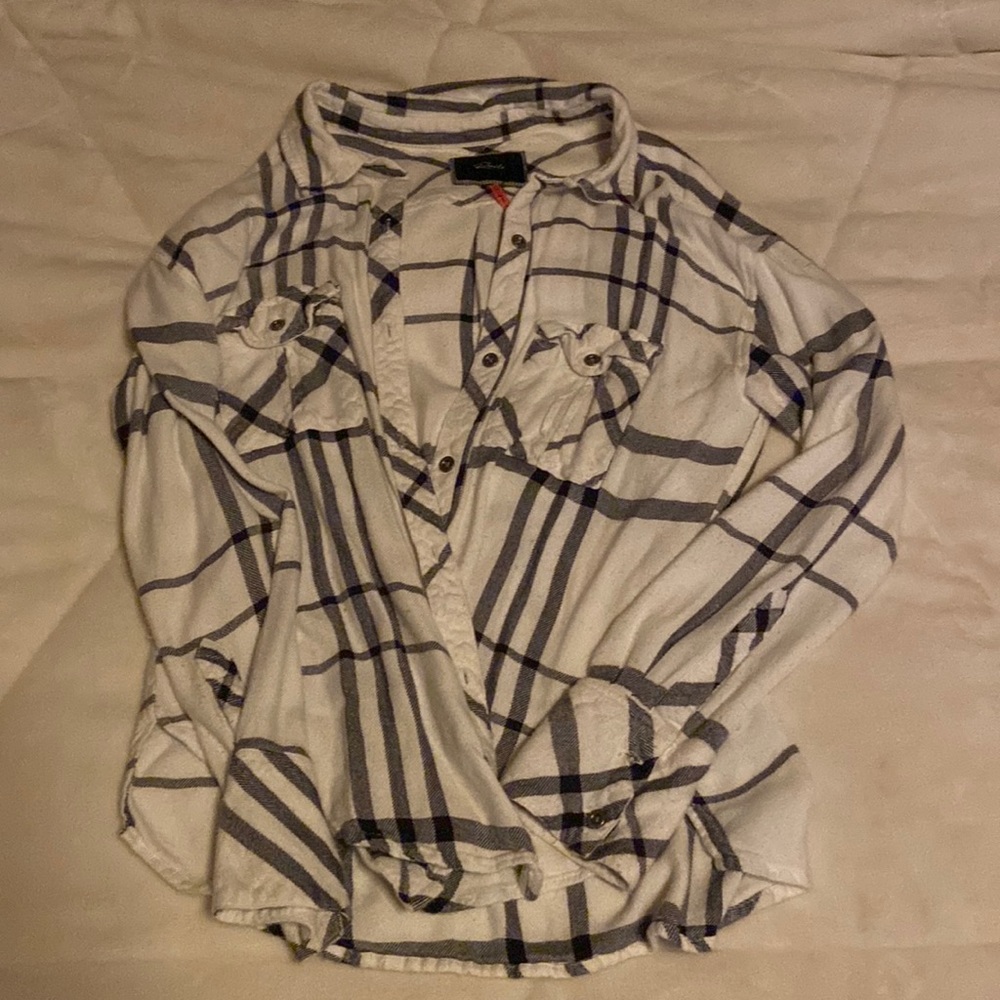 Soft b&w flannel.